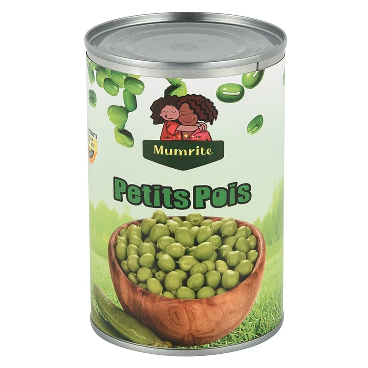 Pèsols verds en llauna